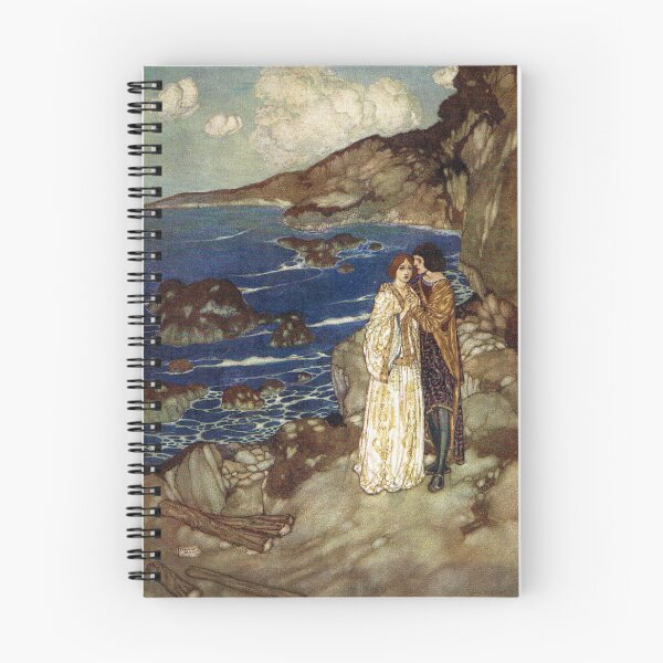 Item preview, Miranda and Ferdinand - The Tempest, Edmund Dulac designed and sold by forgottenbeauty.