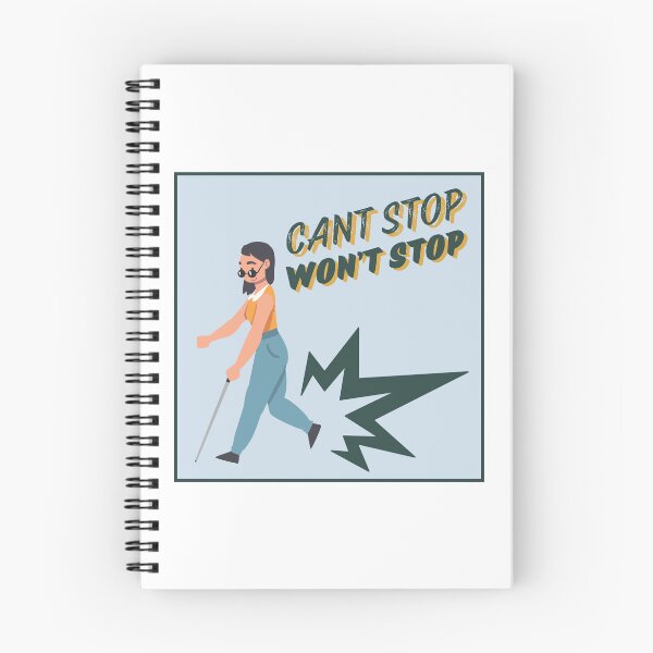 Item preview, Can’t Stop Won’t Stop Long White Cane designed and sold by IndeOandM.