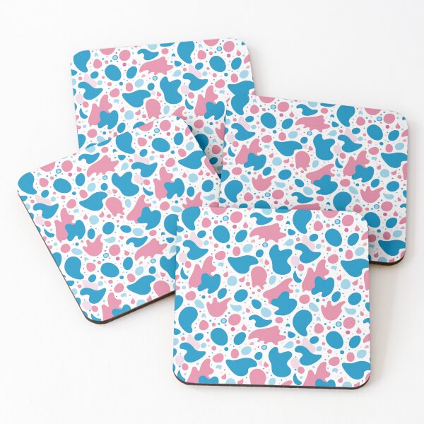 Item preview, Pink and Blue Bubblegum Abstract Minimal Shapes designed and sold by patternsoup.