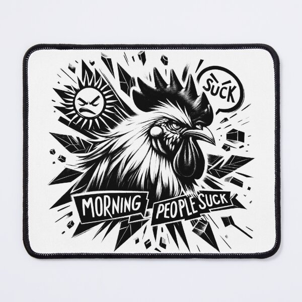 Item preview, Morning People Suck designed and sold by Monochromaniaus.