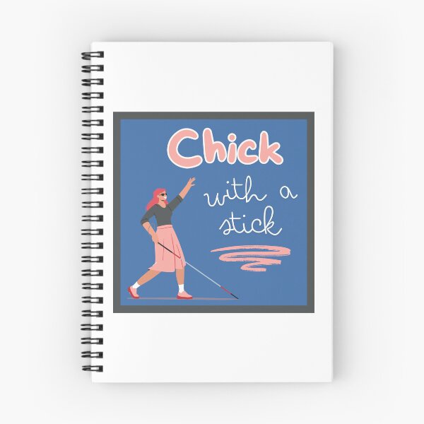 Item preview, Chick with a Stick Long White Cane designed and sold by IndeOandM.