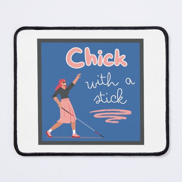 Item preview, Chick with a Stick Long White Cane designed and sold by IndeOandM.