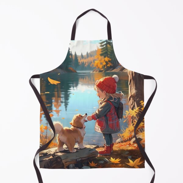 Item preview, Little girl and her dog in autumn Canada designed and sold by Astralia.