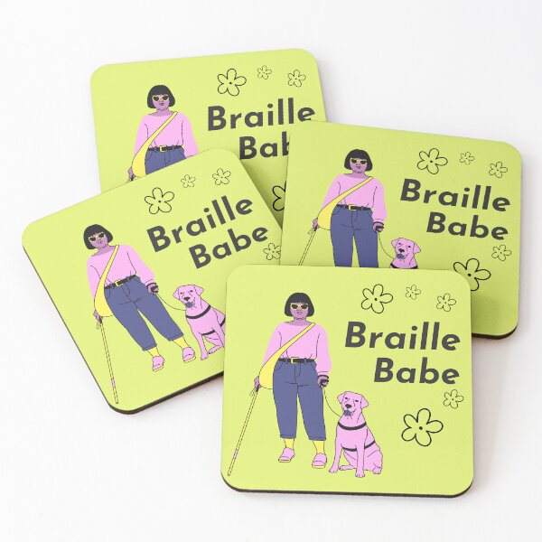 Item preview, Braille Babe with a Long White Cane designed and sold by IndeOandM.