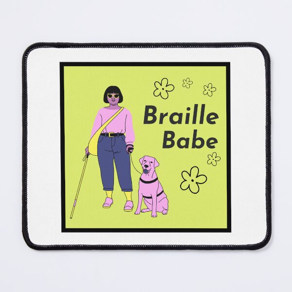 Item preview, Braille Babe with a Long White Cane designed and sold by IndeOandM.