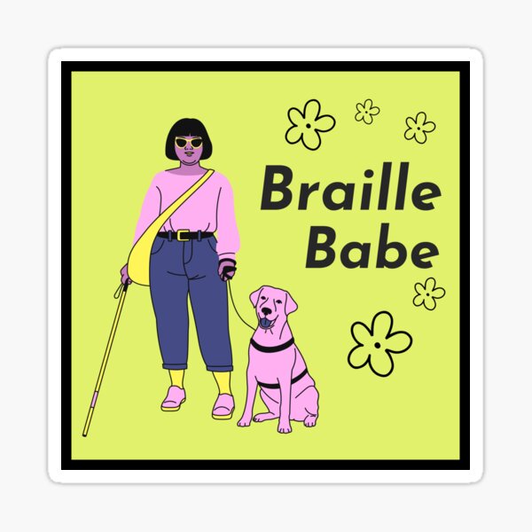 Item preview, Braille Babe with a Long White Cane designed and sold by IndeOandM.