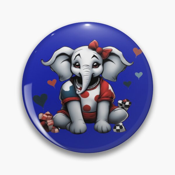 Item preview, Harley The Elephant , Product Colour: Azure Blue designed and sold by Midnight Veil Designs.