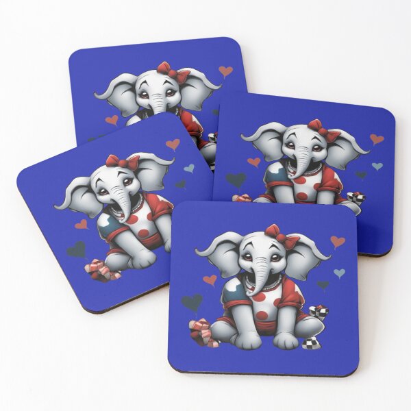 Item preview, Harley The Elephant , Product Colour: Azure Blue designed and sold by Midnight Veil Designs.