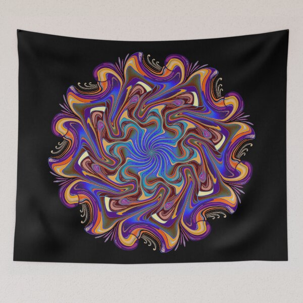 Item preview, Colorful, flowing, curvy Mandala designed and sold by DaveDanchuk.