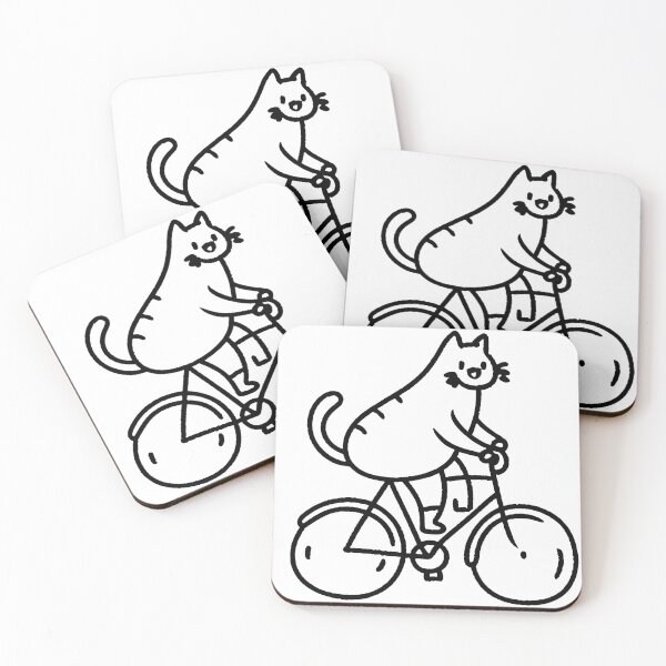 Item preview, Funny fat cat ride a bike designed and sold by Mahmoud Salah.