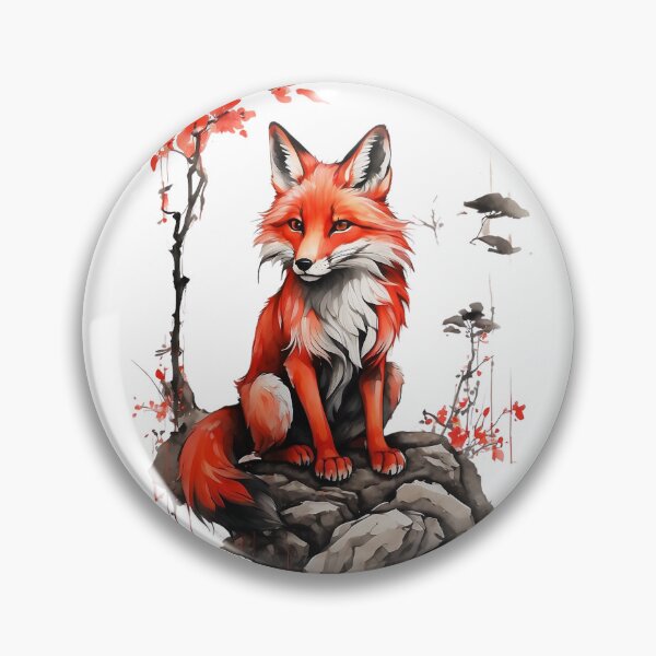 Item preview, Watercolour Fox Illustraion designed and sold by PrintMystique.