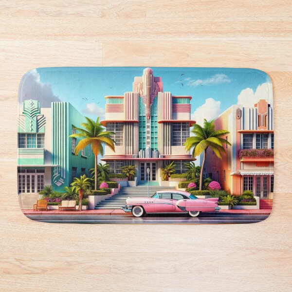 Item preview, Ocean Drive, Miami, Florida Art Deco District designed and sold by SableBlu.