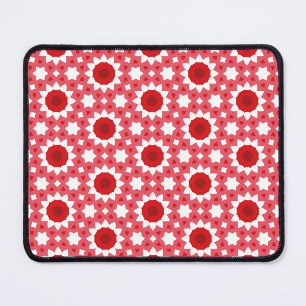 Item preview, Red and white star seamless pattern designed and sold by Fantacaroo Designs.