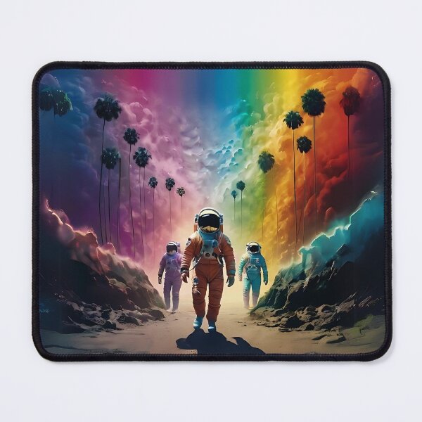 Item preview, Surreal Rainbow-Coloured Landscape Art designed and sold by Obsidian Ink by Wilshire.