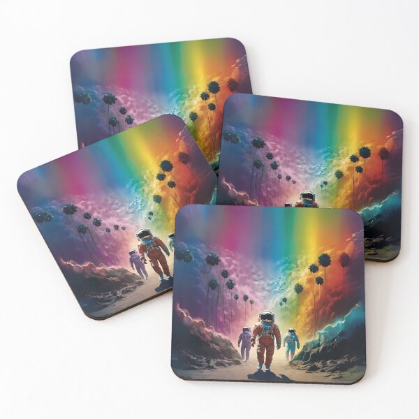 Item preview, Surreal Rainbow-Coloured Landscape Art designed and sold by Obsidian Ink by Wilshire.