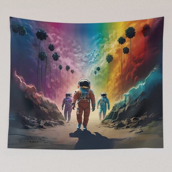 Item preview, Surreal Rainbow-Coloured Landscape Art designed and sold by Obsidian Ink by Wilshire.