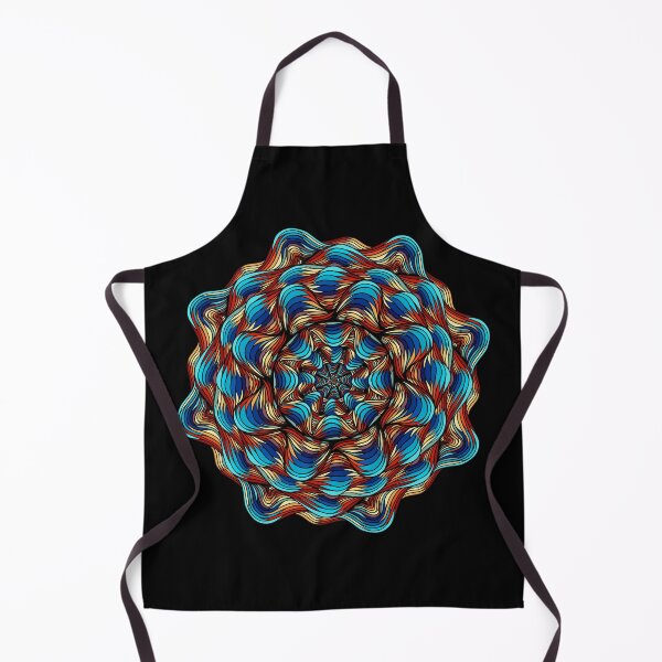 Item preview, Curvy sunset waves Mandala designed and sold by DaveDanchuk.