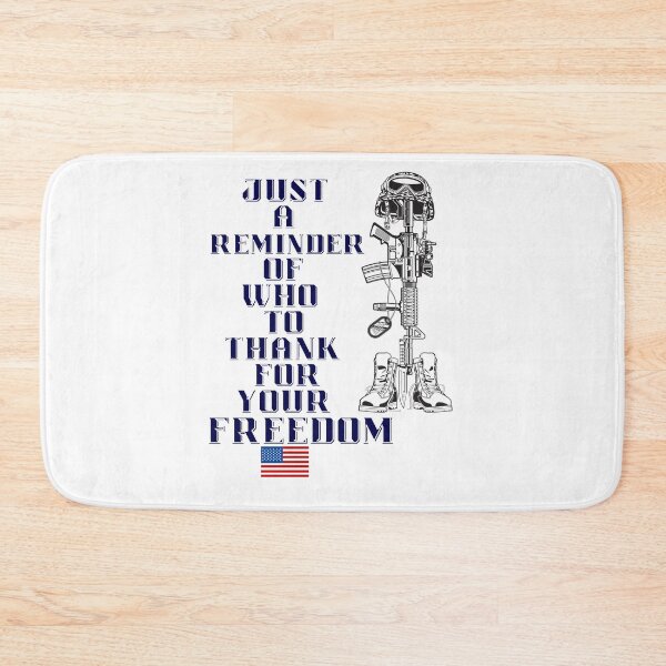 Item preview, Battlefield Cross: Who to thank for your freedom with small American Flag designed and sold by AmericaFreedom.