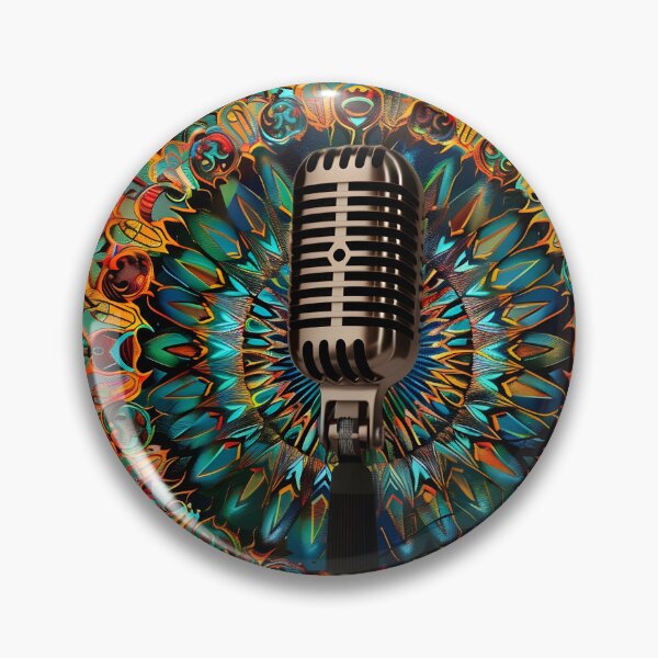 Item preview, Psychedelic Mandala microphone print designed and sold by dcrc.