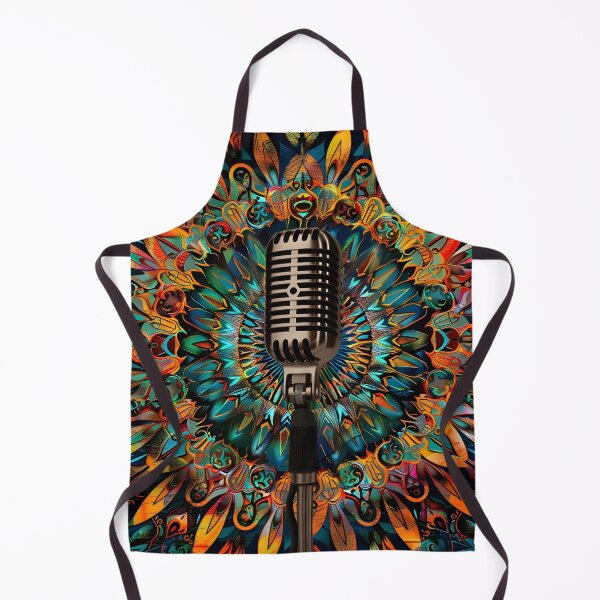 Item preview, Psychedelic Mandala microphone print designed and sold by dcrc.