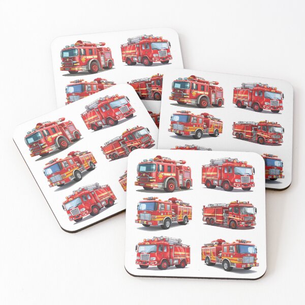 Item preview, Red Firetrucks designed and sold by BuxomBabe21.