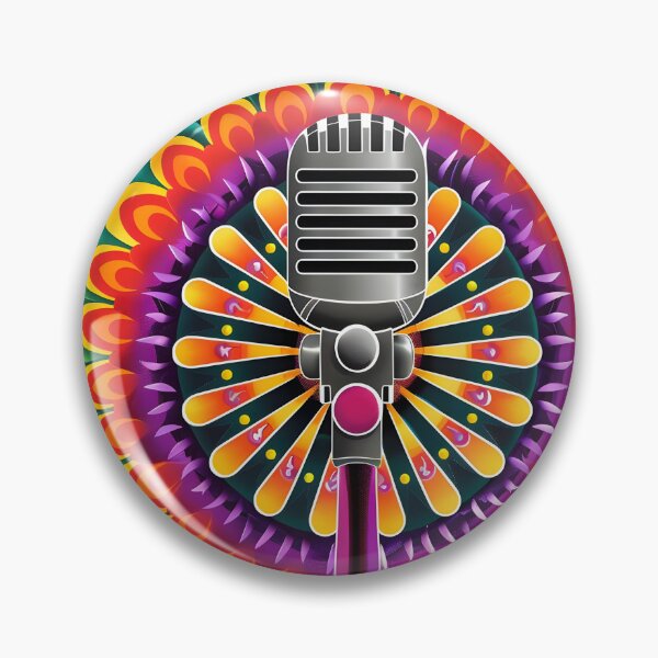 Item preview, Psychedelic Mandala microphone print designed and sold by dcrc.