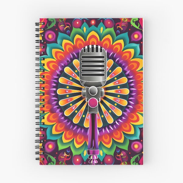 Item preview, Psychedelic Mandala microphone print designed and sold by dcrc.