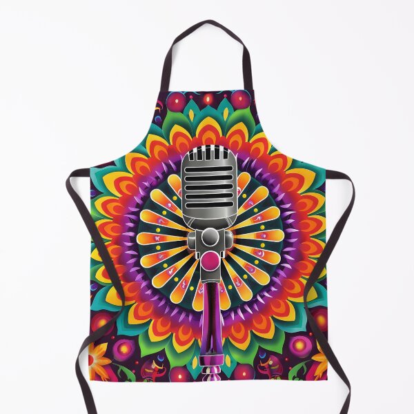 Item preview, Psychedelic Mandala microphone print designed and sold by dcrc.