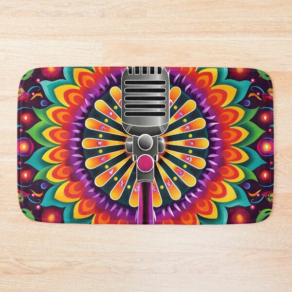 Item preview, Psychedelic Mandala microphone print designed and sold by dcrc.