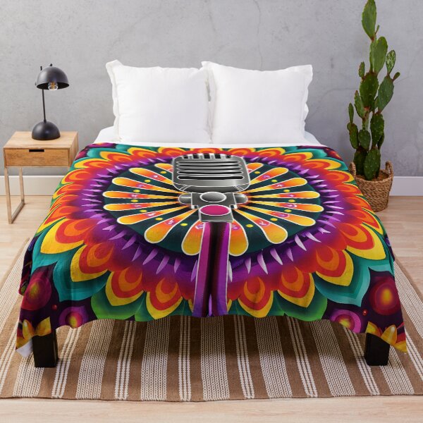 Item preview, Psychedelic Mandala microphone print designed and sold by dcrc.