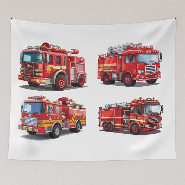 Item preview, Red Firetrucks designed and sold by BuxomBabe21.