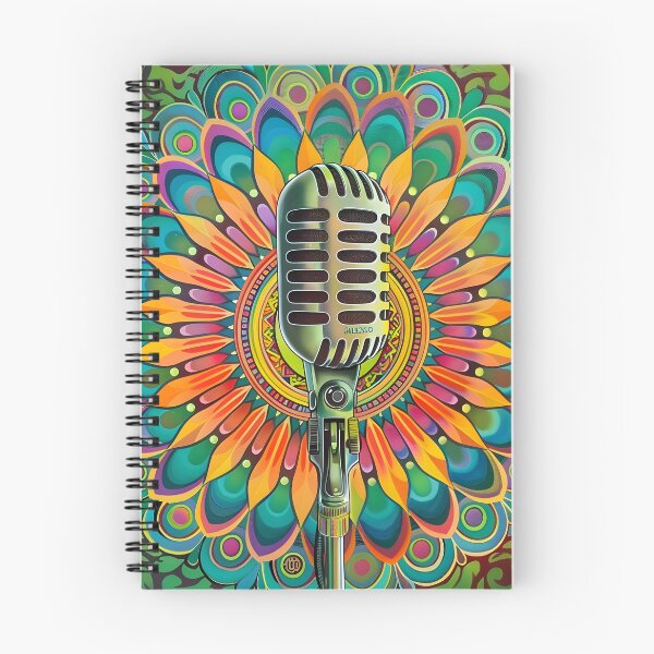 Item preview, psychedelic mandala microphone print designed and sold by dcrc.