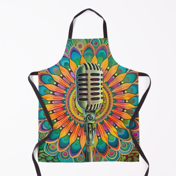 Item preview, psychedelic mandala microphone print designed and sold by dcrc.