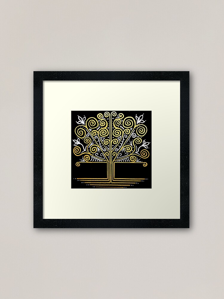 Alternate view of Silver and Gold Framed Art Print