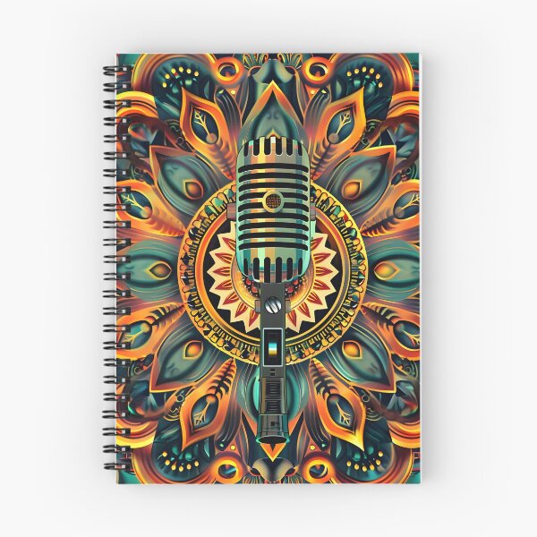 Item preview, psychedelic mandala microphone print designed and sold by dcrc.