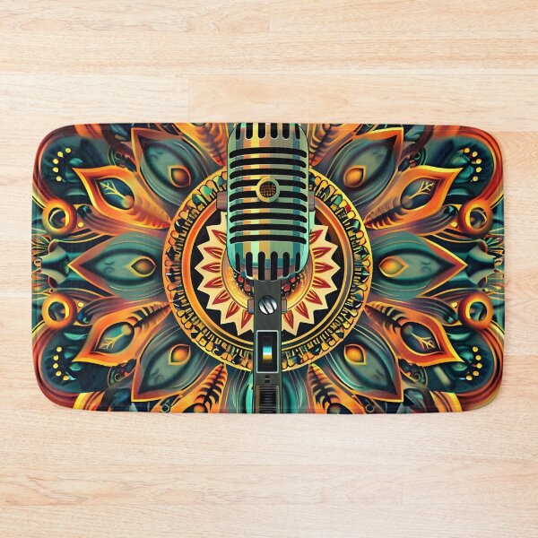 Item preview, psychedelic mandala microphone print designed and sold by dcrc.