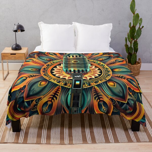 Item preview, psychedelic mandala microphone print designed and sold by dcrc.