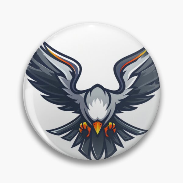 Item preview, black hawk mascot logo illustration and icon designed and sold by asep sarifudin.