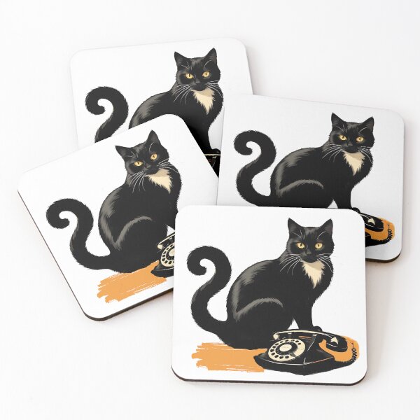Item preview, Midcentury Style Black Cat designed and sold by CreativeCanvas8.