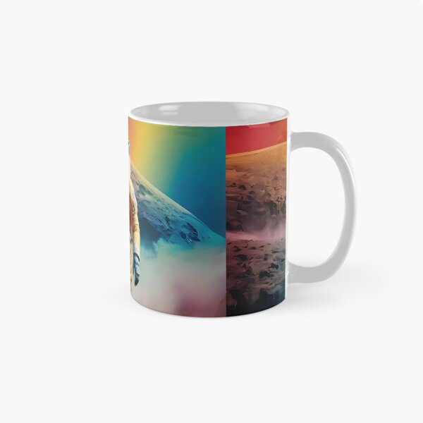 Item preview,  Atsronautar Surreal Rainbow-Coloured Landscape Art designed and sold by Obsidian Ink by Wilshire.