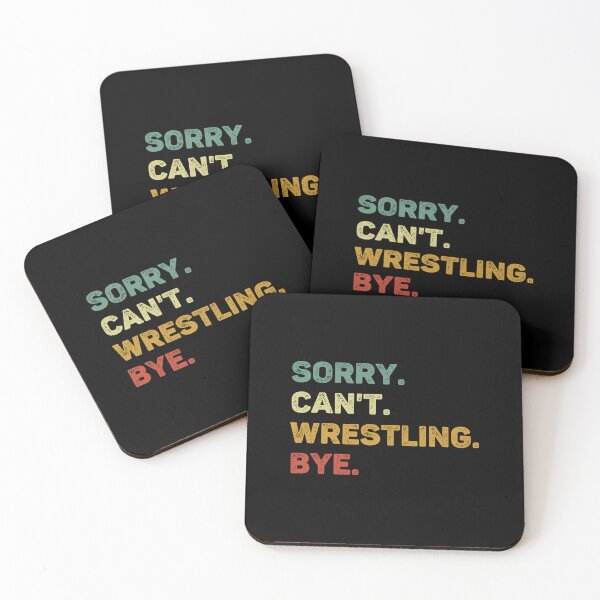 Item preview, Sorry Can't Wrestling Bye Retro Funny Wrestling designed and sold by RareBunny.