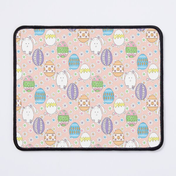 Item preview, Easter Bunny Easter Eggs Coral designed and sold by WickedRefined - Nicole Demereckis.