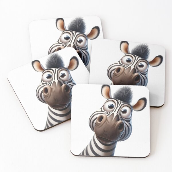 Item preview, Surprised Animals - Zebra designed and sold by roundowl.