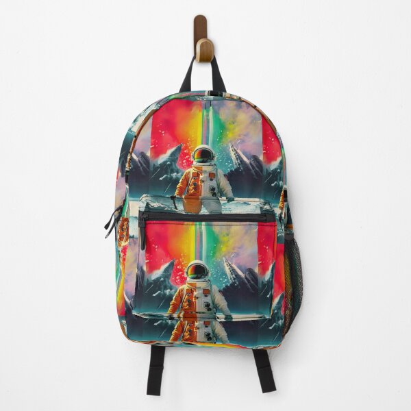 Item preview, Atsronautar Surreal Rainbow-Coloured Landscape Art designed and sold by Obsidian Ink by Wilshire.