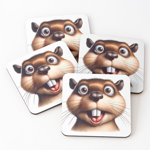 Item preview, Surprised Animals - Beaver designed and sold by roundowl.