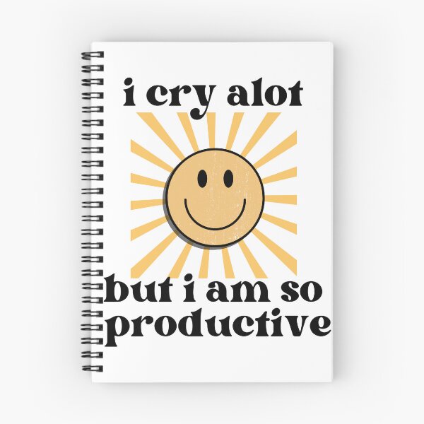 Item preview, i cry alot-productive smiley designed and sold by Artroyyy.