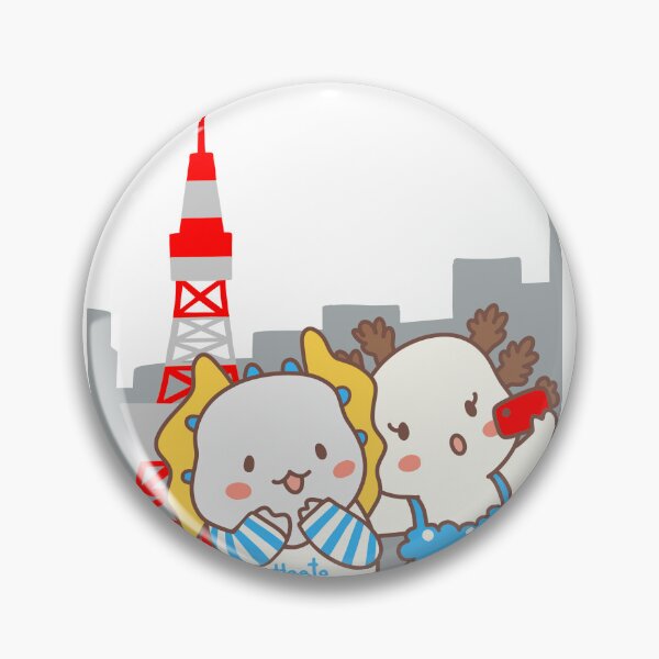 Item preview, Check in - Haato check in at Tokyo - Tokyo Tower - Haato the Gang of Salamander-Axolotl designed and sold by lazycat14.