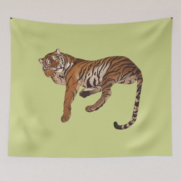 Item preview, striped tiger designed and sold by NoraPotworaart.
