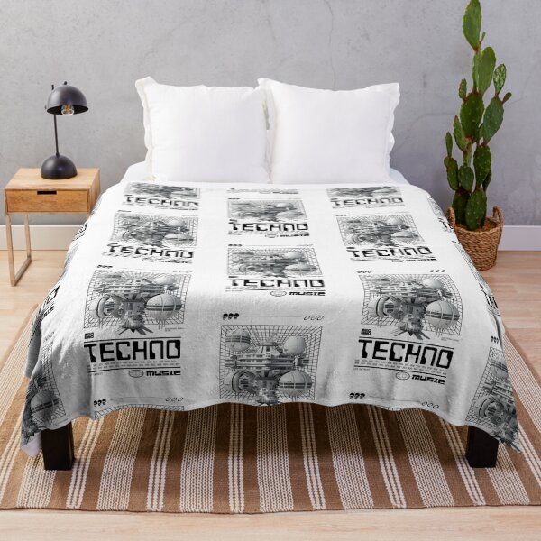 Item preview, TECHNO - Space Sration (black) designed and sold by Discothreadz.