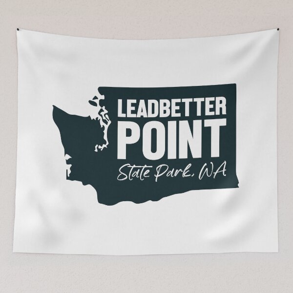 Item preview, Leadbetter Point State Park Washington Map designed and sold by bivenart.